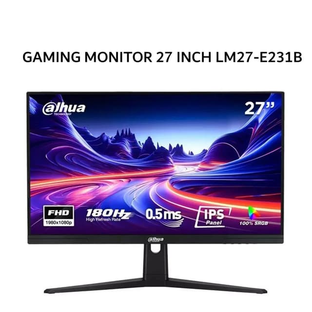 DAHUA GAMING MONITOR 27 INCH LM27-E231B IPS FHD 1080P 0.5MS 200HZ 3Y