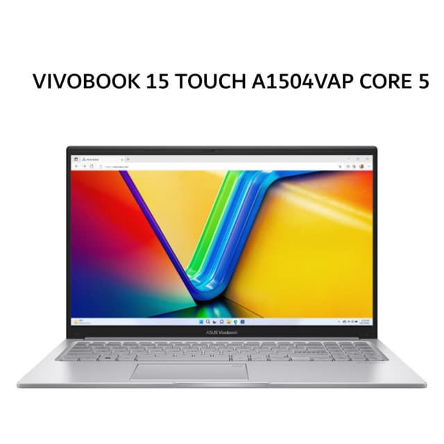 ASUS VIVOBOOK 15 TOUCH A1504VAP CORE I5 120U 16GB 512GB W11+OHS+M365B 15.6FHD IPS VIPS SILVER -VIPS5153TM