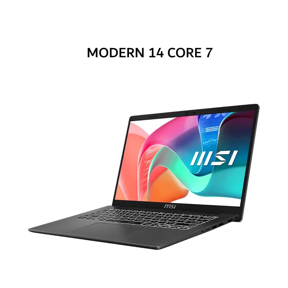 MSI MODERN 14 CORE I7 150U 16GB 512GB W11+OHS 14.0FHD IPS BLIT 2Y GRY -F1MG.804