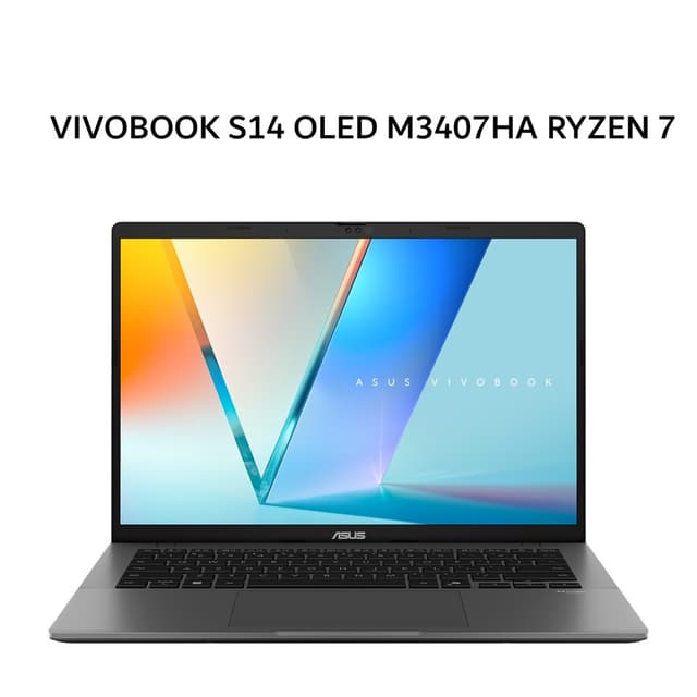ASUS VIVOBOOK S14 OLED M3407HA RYZEN 7 260 16GB 512GB W11+OHS+M365B 14.0WUXGA GRY 3Y -OLED7151M