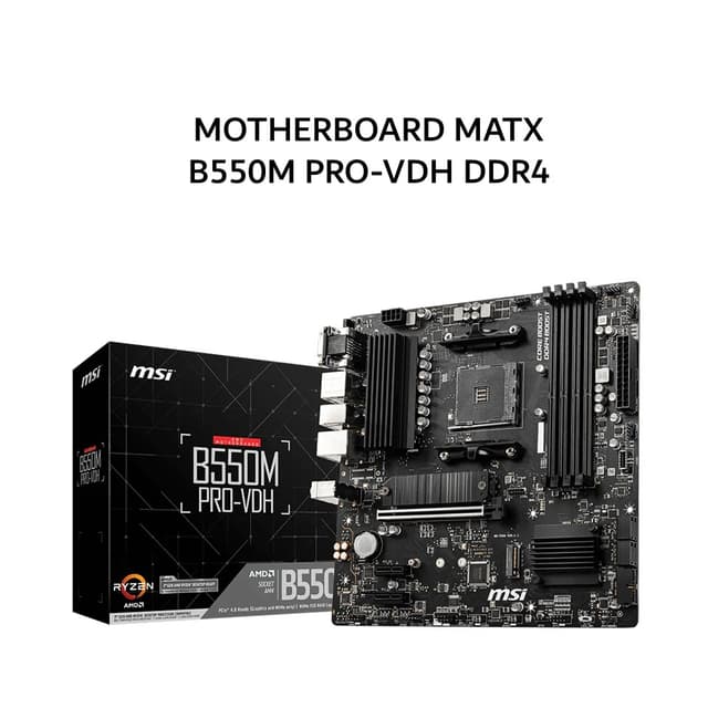 MSI MOTHERBOARD MATX B550M PRO-VDH DDR4 AM4 /AMD 3Y