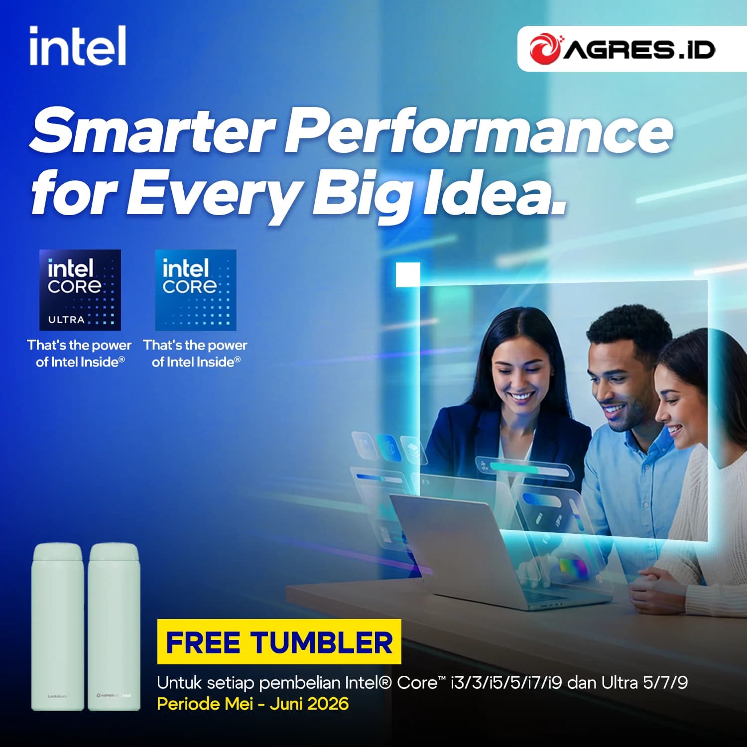 INTEL GRATIS TUMBLER MEI-JUNI EDITION
