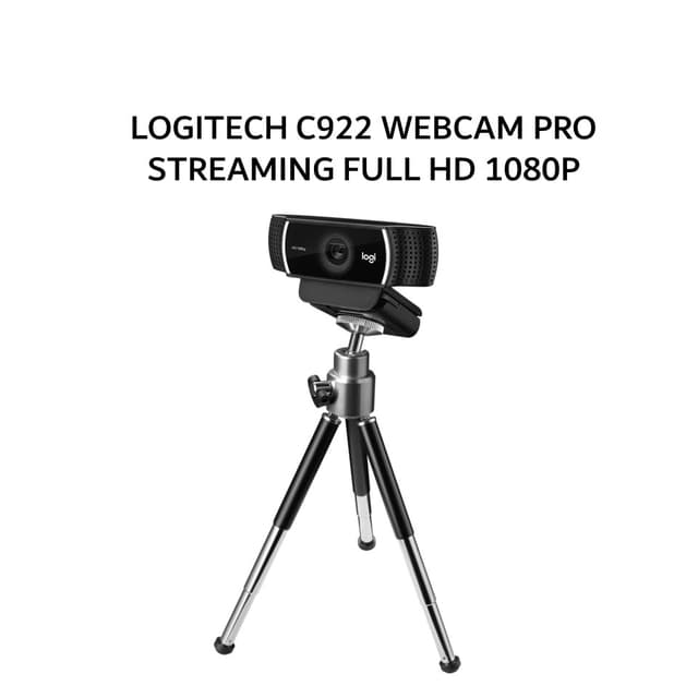 LOGITECH C922 WEBCAM PRO STREAMING FULL HD 1080P DENGAN TRIPOD