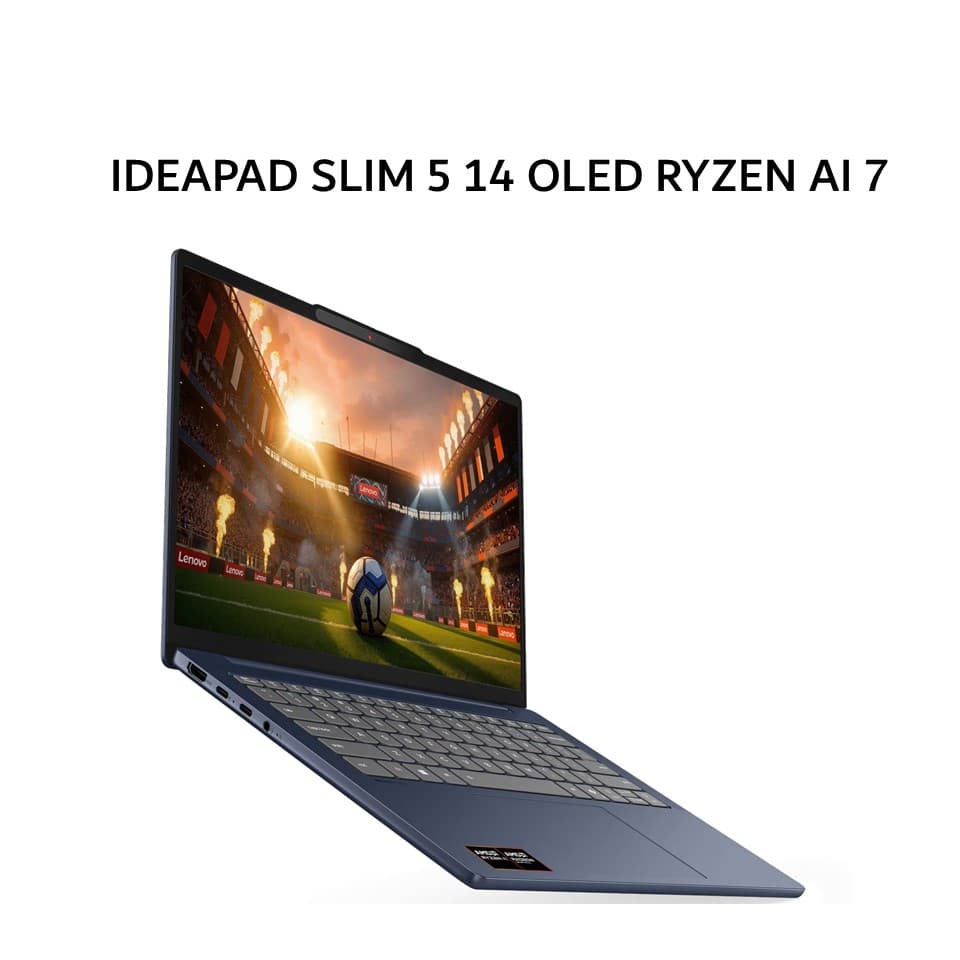 LENOVO IDEAPAD SLIM 5 14 OLED RYZEN AI 7 445 16GB 512GB W11+OHS 14.0WUXGA 2Y PREM+2ADP BLU -3CID