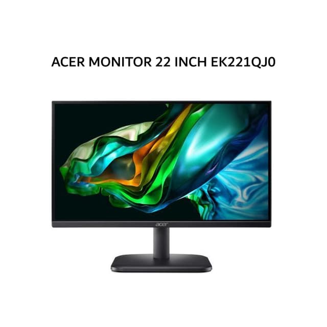 ACER MONITOR 22 INCH EK221QJ0 VA FHD 1080P 1MS 120HZ VGA HDMI 3Y SERVICE + 1Y AADP