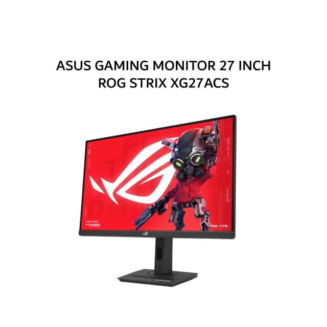 DISPLAY ASUS GAMING MONITOR 27 INCH ROG STRIX XG27ACS FAST IPS QHD 2K 1440P 1MS 180HZ HDR10 ERGONOMIC3Y