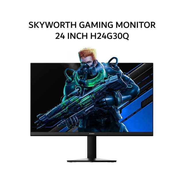SKYWORTH GAMING MONITOR 24 INCH H24G30Q FAST IPS QHD 2K 1440P 1MS 180HZ HDR10 3Y