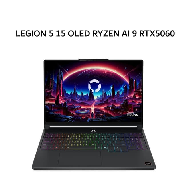 LENOVO LEGION 5 15 OLED RYZEN AI 9 465 RTX5060 8GB/ 32GB 1TB W11+OHS+M365B 15.3WQXGA 165HZ 24ZRGB 3Y+3ADP BLK -1EID