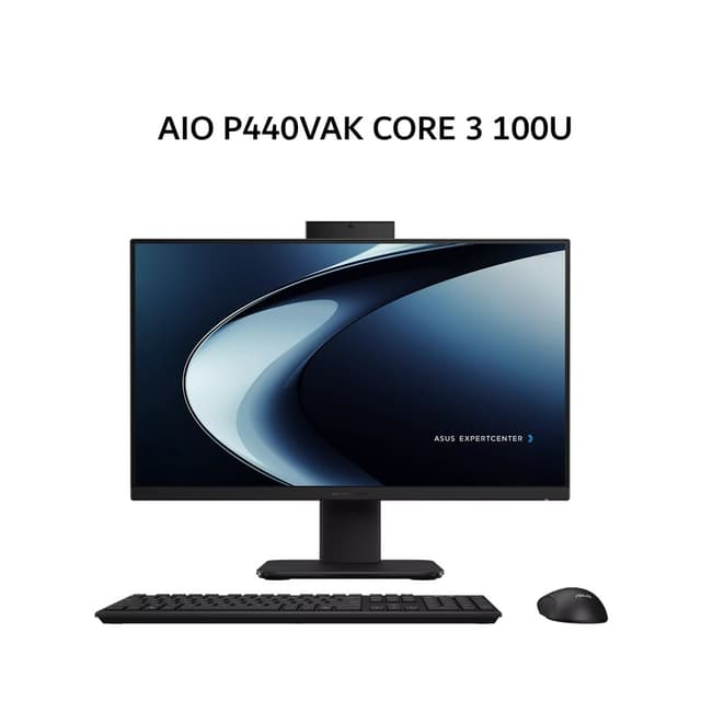 ASUS AIO P440VAK CORE 3 100U 8GB 512GB W11 23.8FHD 2Y BLK -B3852W