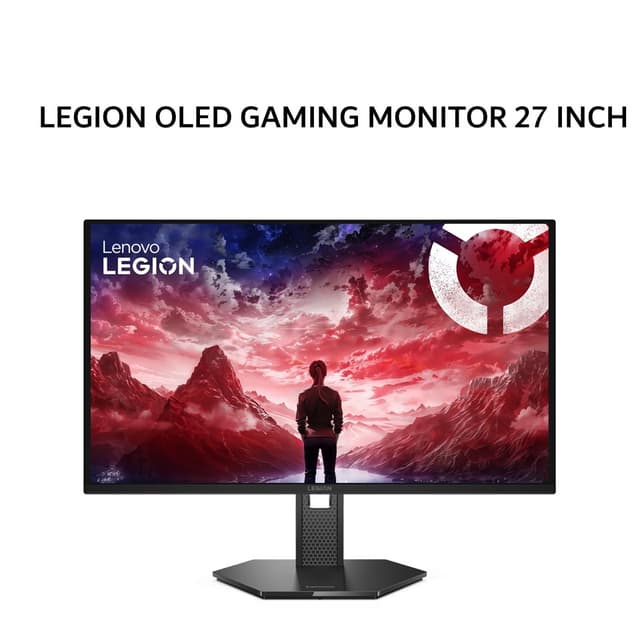 LENOVO LEGION OLED GAMING MONITOR 27 INCH LEGION 27Q-10 QD-OLED 2K 1440P 0.3MS 280HZ OC HDR 10 SRGB HDMI+DP FULL ERGONOMIC BLACK 3Y