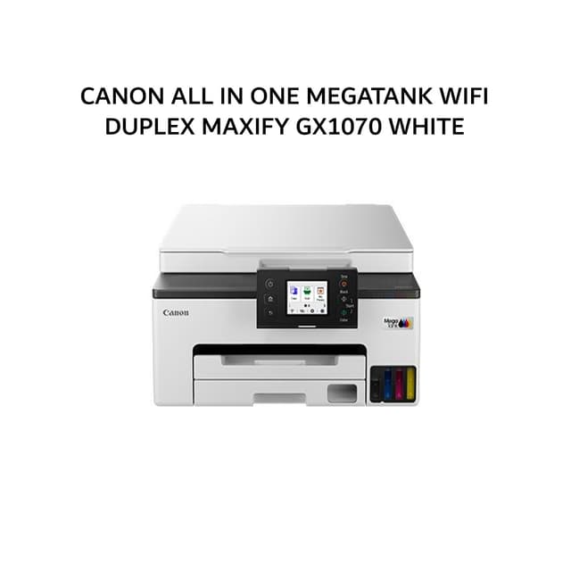 CANON ALL IN ONE MEGATANK WIFI DUPLEX MAXIFY GX1070 WHITE 2Y