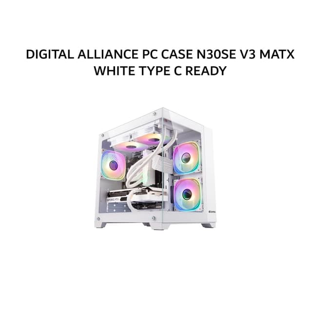 DIGITAL ALLIANCE PC CASE N30SE V3 MATX WHITE TYPE C READY 1Y