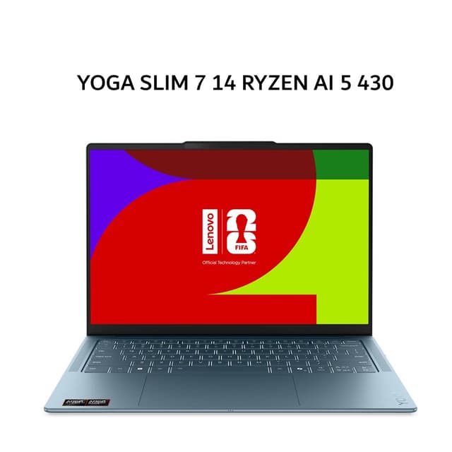 LENOVO YOGA SLIM 7 14 RYZEN AI 5 430 16GB 512GB W11+OHS+M365B 14.0WUXGA OLED 3Y PREM+3ADP (BOX SLEE) TEAL -48ID