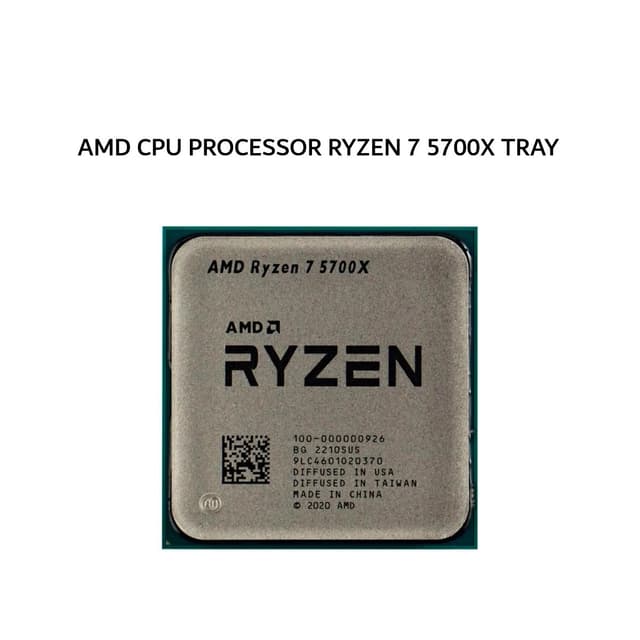 AMD CPU PROCESSOR RYZEN 7 5700X (8C/16T + 3.4-4.6GHZ) 32MB CACHE TDP 65W AM4 3Y TRAY
