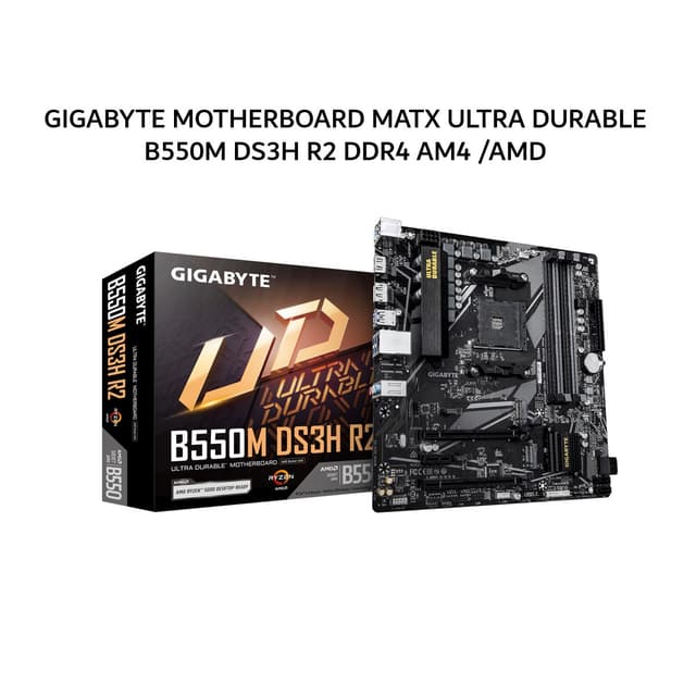 GIGABYTE MOTHERBOARD MATX ULTRA DURABLE B550M DS3H R2 DDR4 AM4 /AMD 3Y