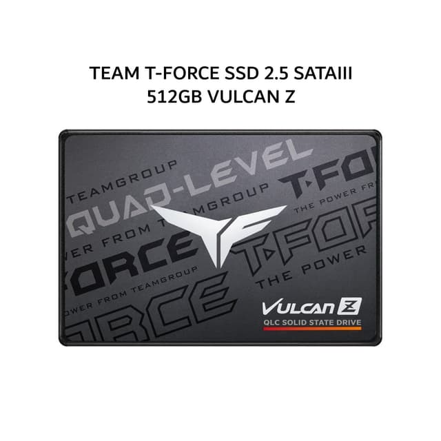 TEAM T-FORCE SSD 2.5 SATAIII 512GB VULCAN Z QLC 3Y - UP TO 550 MB/S