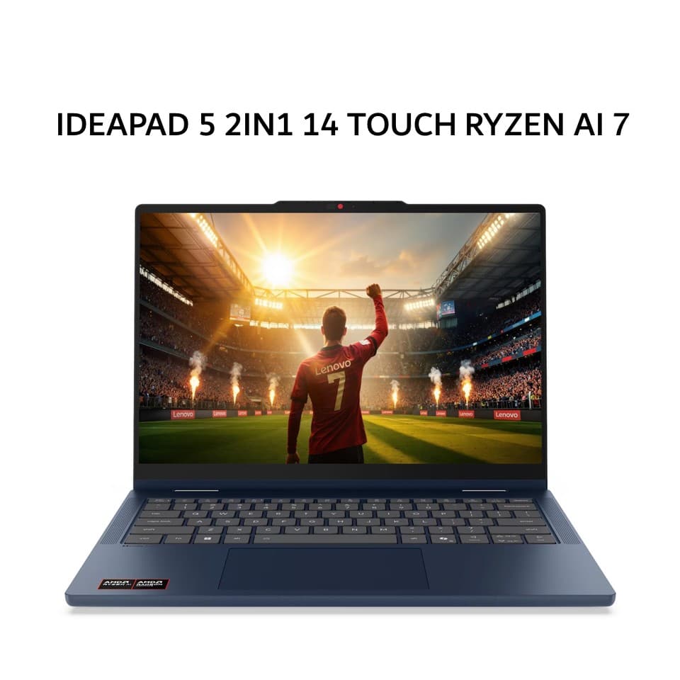 LENOVO IDEAPAD 5 2IN1 14 TOUCH RYZEN AI 7 445 16GB 512GB W11+OHS+M365B 14.0WUXGA PEN 2Y+ADP (BOX BP) BLU -4TID