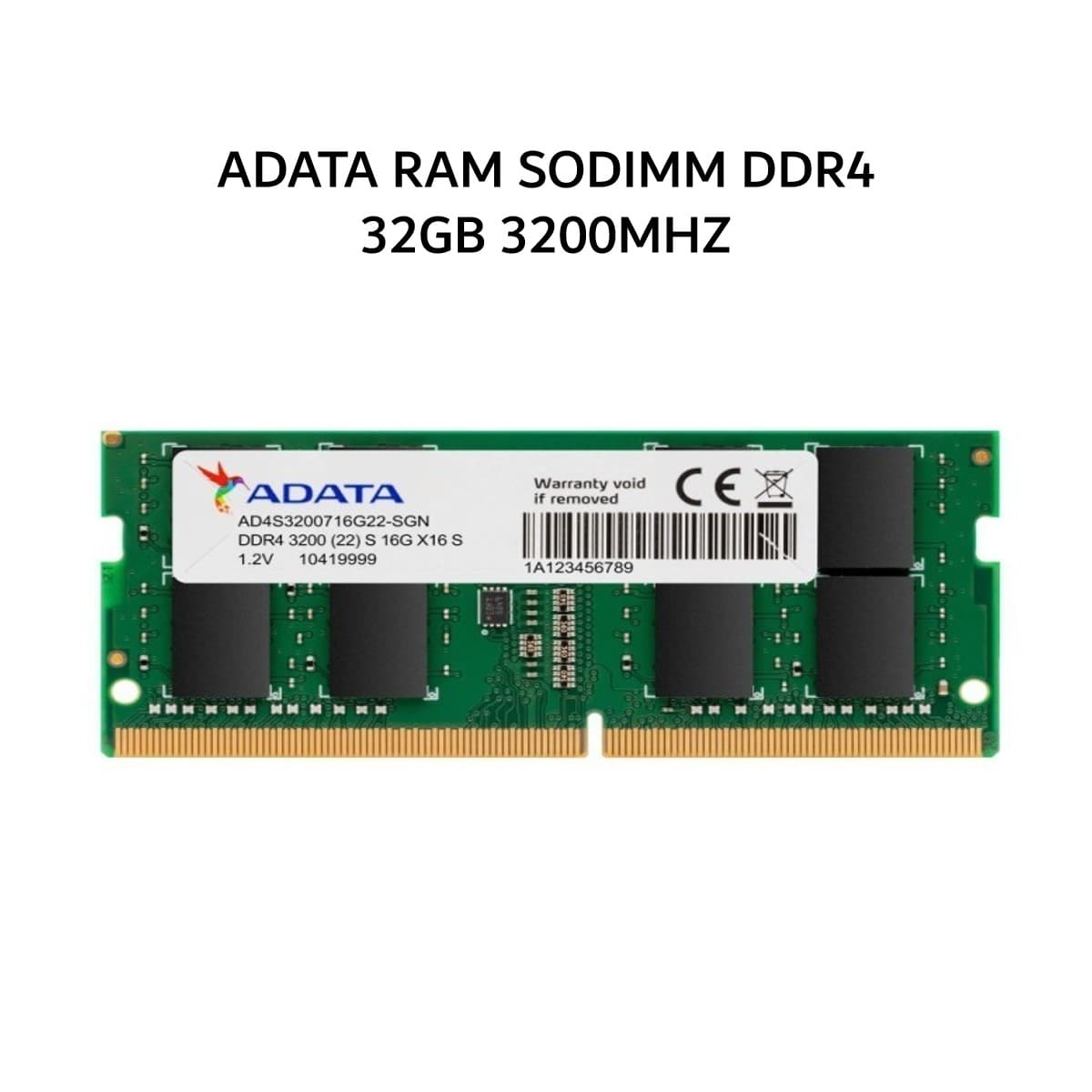 ADATA RAM SODIMM DDR4 32GB 3200MHZ