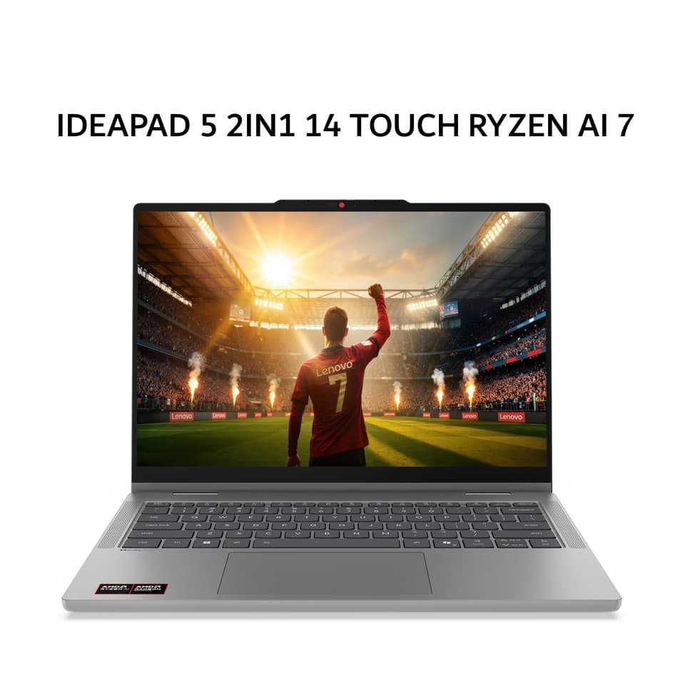 LENOVO IDEAPAD 5 2IN1 14 TOUCH RYZEN AI 7 445 16GB 512GB W11+OHS+M365B 14.0WUXGA PEN 2Y+ADP (BOX BP) GRY -4WID