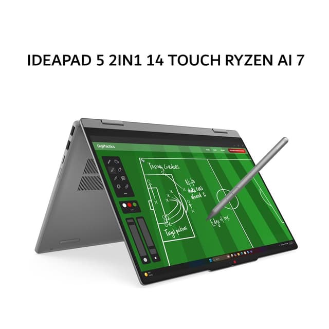 LENOVO IDEAPAD 5 2IN1 14 TOUCH RYZEN AI 7 445 16GB 512GB W11+OHS+M365B 14.0WUXGA PEN 2Y+ADP (BOX BP) GRY -4WID