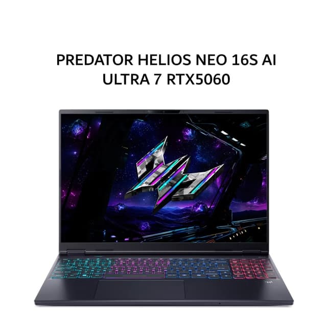 ACER PREDATOR HELIOS NEO 16S AI OLED ULTRA 7 356H RTX5060 8GB/ 16GB 1TB W11+OHS+M365B 16.0WQXGA 165HZ RGB 3Y+ADP -I51.74JU
