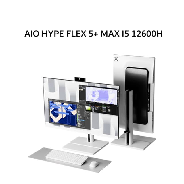AXIOO AIO HYPE FLEX 5+ MAX I5 12600H 16GB 512GB DOS 27.0FHD IPS WHT