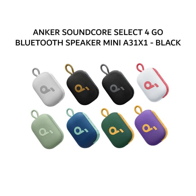 ANKER SOUNDCORE SELECT 4 GO BLUETOOTH SPEAKER MINI A31X1 - BLACK
