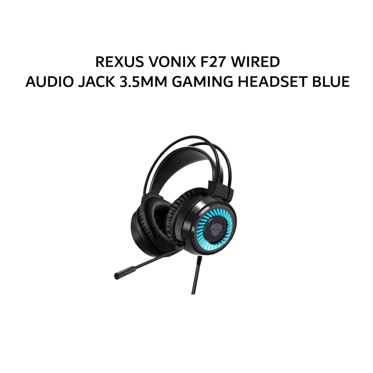 REXUS VONIX F27 WIRED AUDIO JACK 3.5MM GAMING HEADSET BLUE