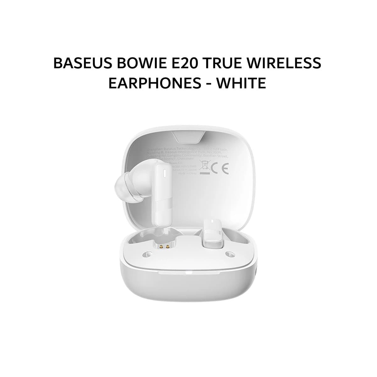 BASEUS BOWIE E20 TRUE WIRELESS EARPHONES - WHITE