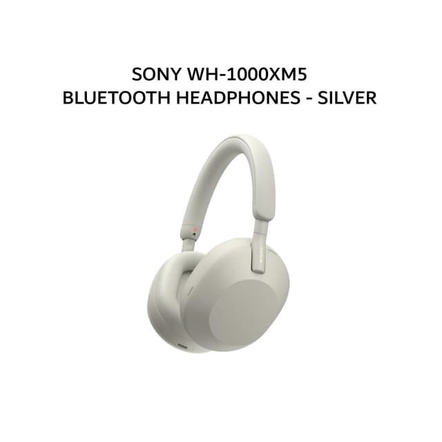 SONY WH-1000XM5 / WH 1000XM5 BLUETOOTH HEADPHONES - SILVER