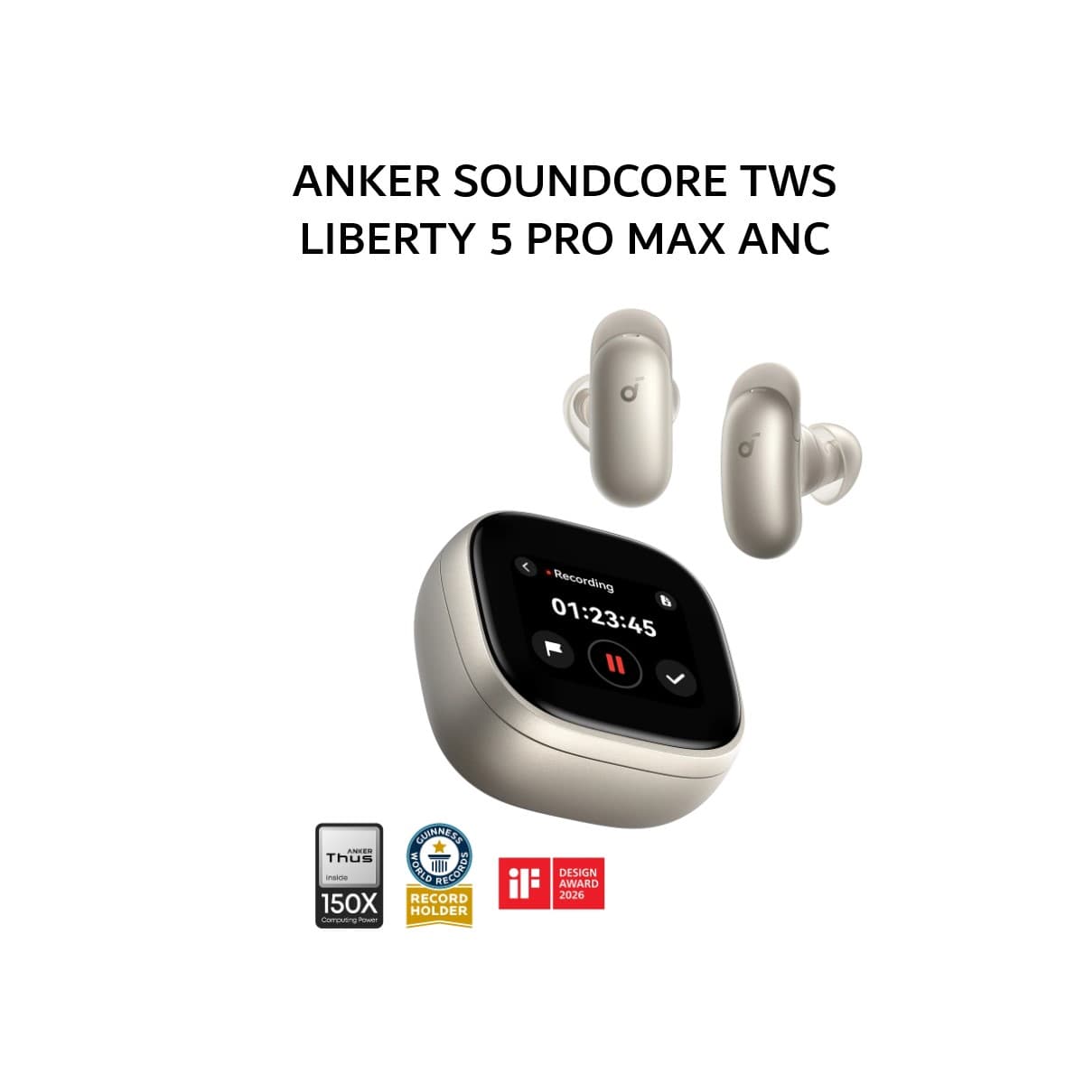 ANKER SOUNDCORE TWS LIBERTY 5 PRO MAX ANC D1204 - GOLDEN