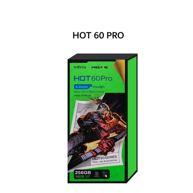 INFINIX HOT 60 PRO 8GB 256GB SLEEK BLACK