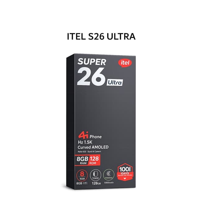 ITEL S26 ULTRA 8GB 128GB BLUE (BOX CHA+SCR)