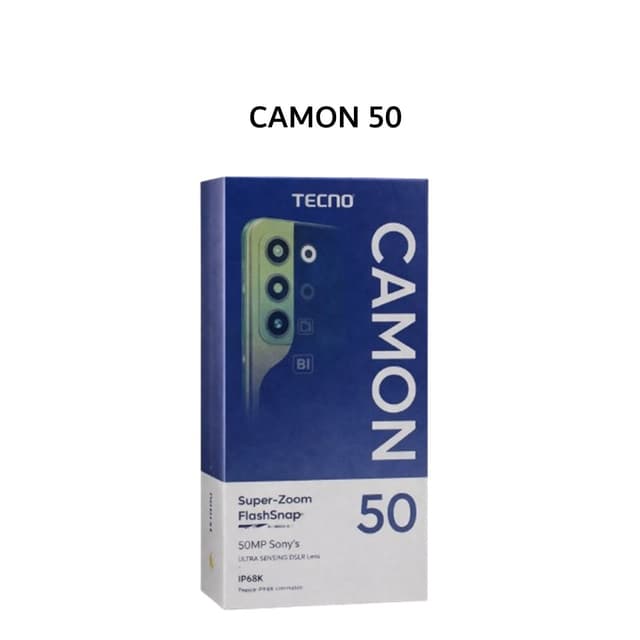 TECNO CAMON 50 8GB 128GB MOONSHADOW BLACK