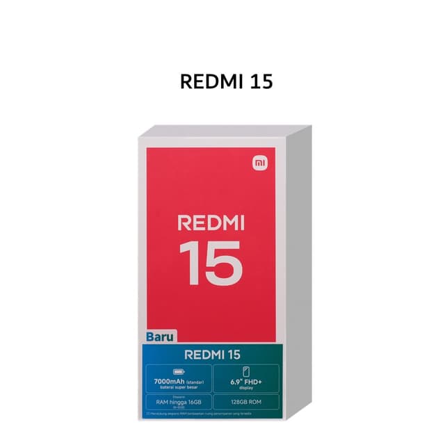 XIAOMI REDMI 15 8GB 256GB MIDNIGHT BLACK (BOX CHA+CAS)