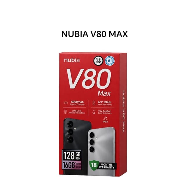 ZTE NUBIA V80 MAX 8GB 128GB STELLAR SILVER