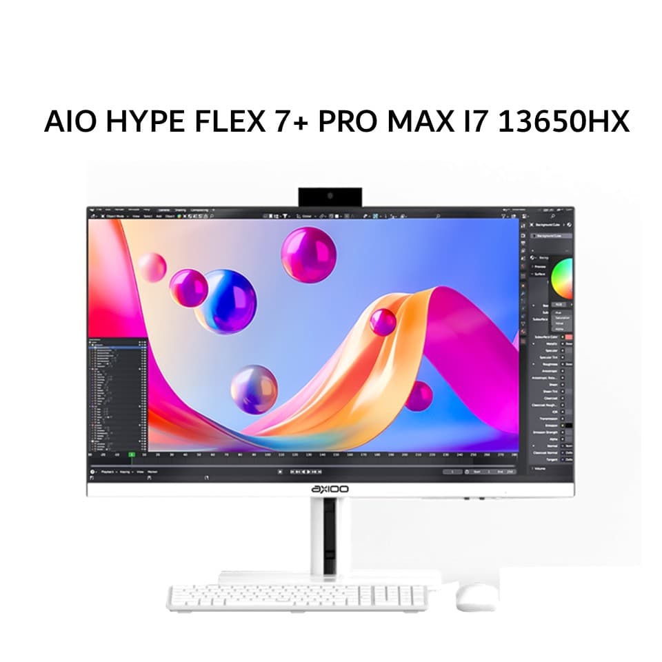 AXIOO AIO HYPE FLEX 7+ PRO MAX I7 13650HX 16GB 512GB W11 27.0FHD IPS WHT