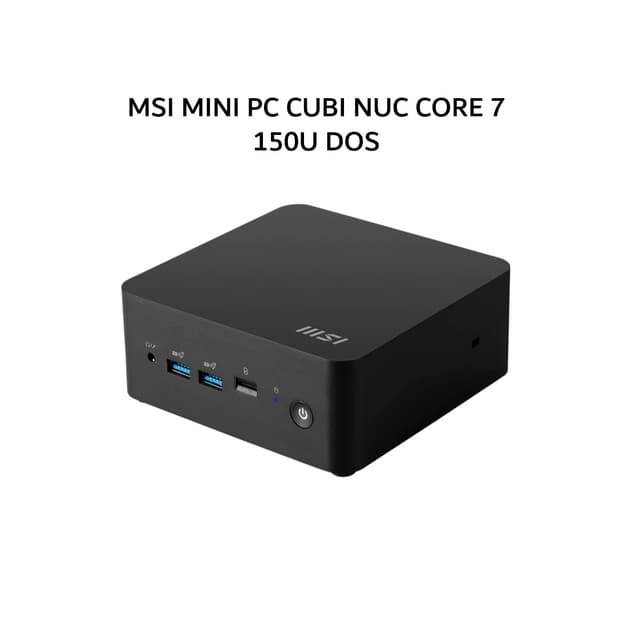 MSI MINI PC CUBI NUC CORE 7 150U DDR5 DOS (BARE) BLACK
