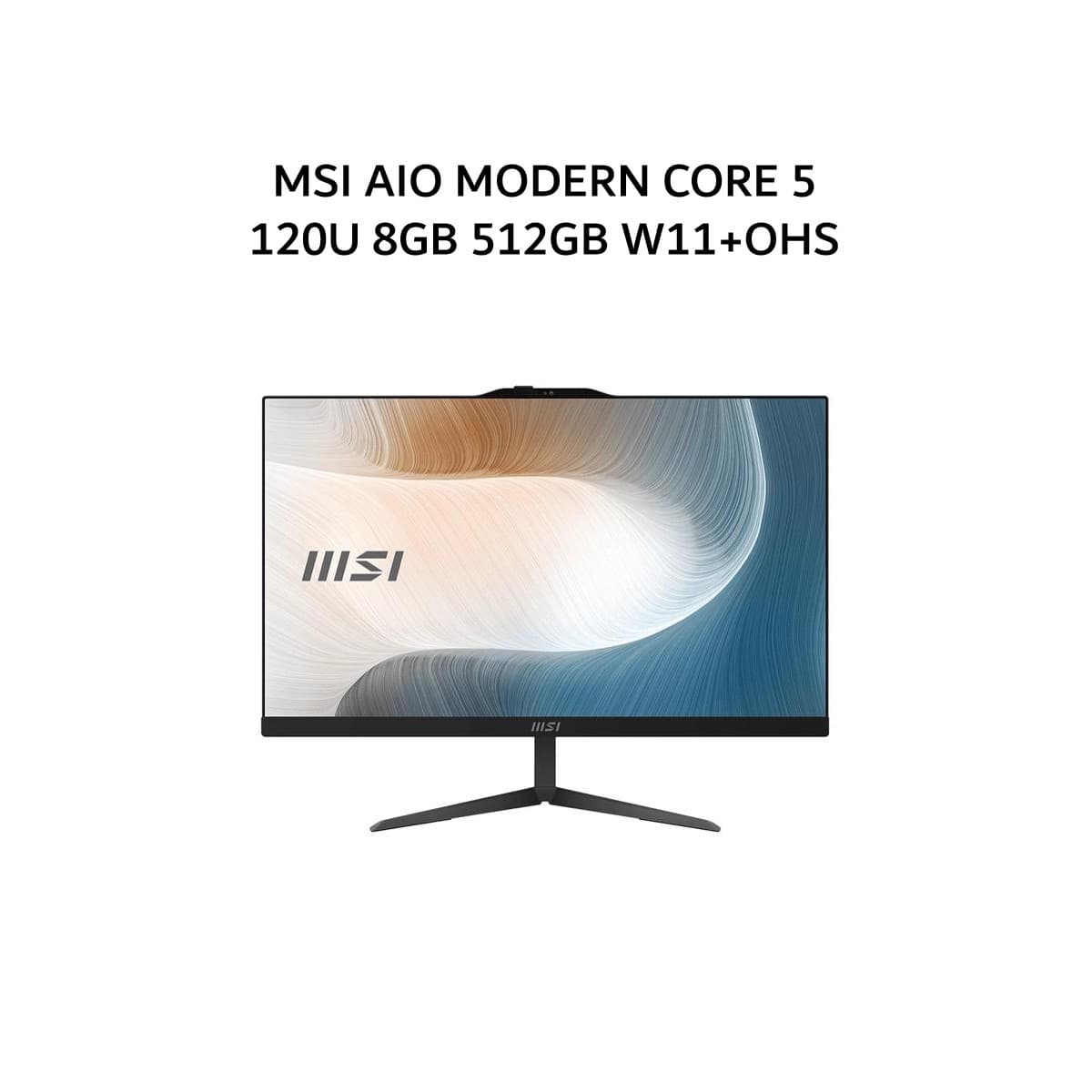 MSI AIO MODERN CORE 5 120U 8GB 512GB W11+OHS 23.8FHD 2Y BLK -AM242.2266