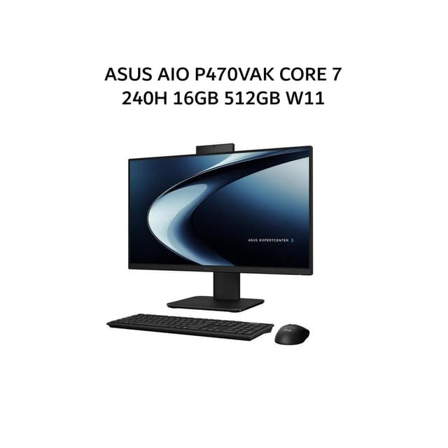 ASUS AIO P470VAK CORE 7 240H 16GB 512GB W11 27.0FHD 2Y BLK -B7152WS