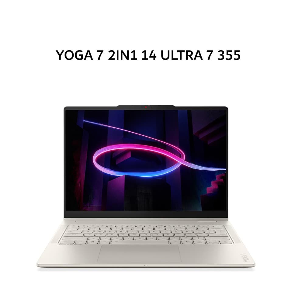 LENOVO YOGA 7 2IN1 AURA EDITION 14 ULTRA 7 355 16GB 512GB W11+OHS+M365B 14.0 WUXGA OLED PEN (BOX SLEE) 3YPREM+3ADP SEASHELL -8GID