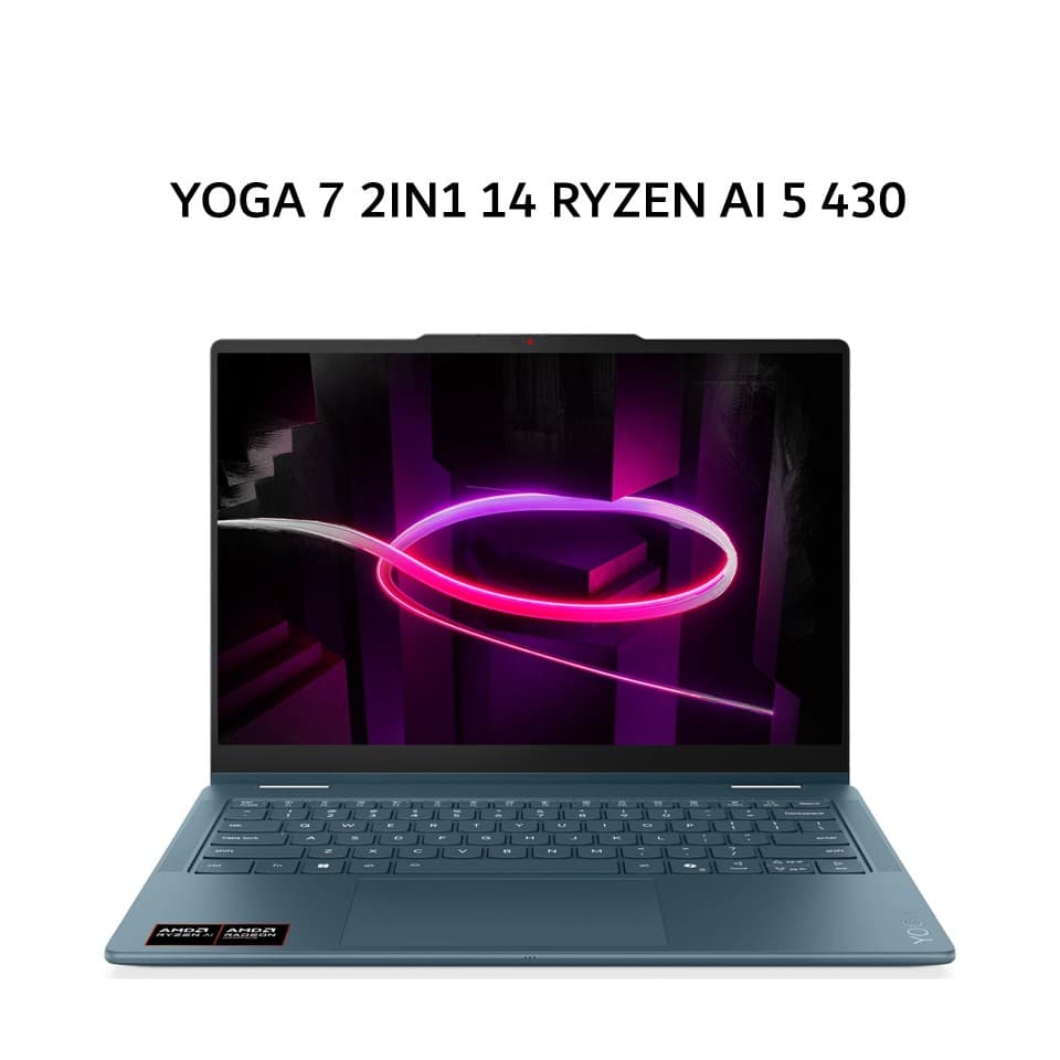 LENOVO YOGA 7 2IN1 14 RYZEN AI 5 430 16GB 512GB W11+OHS+M365B 14.0 WUXGA OLED PEN (BOX SLEE) 3YPREM+3ADP TEAL -4AID