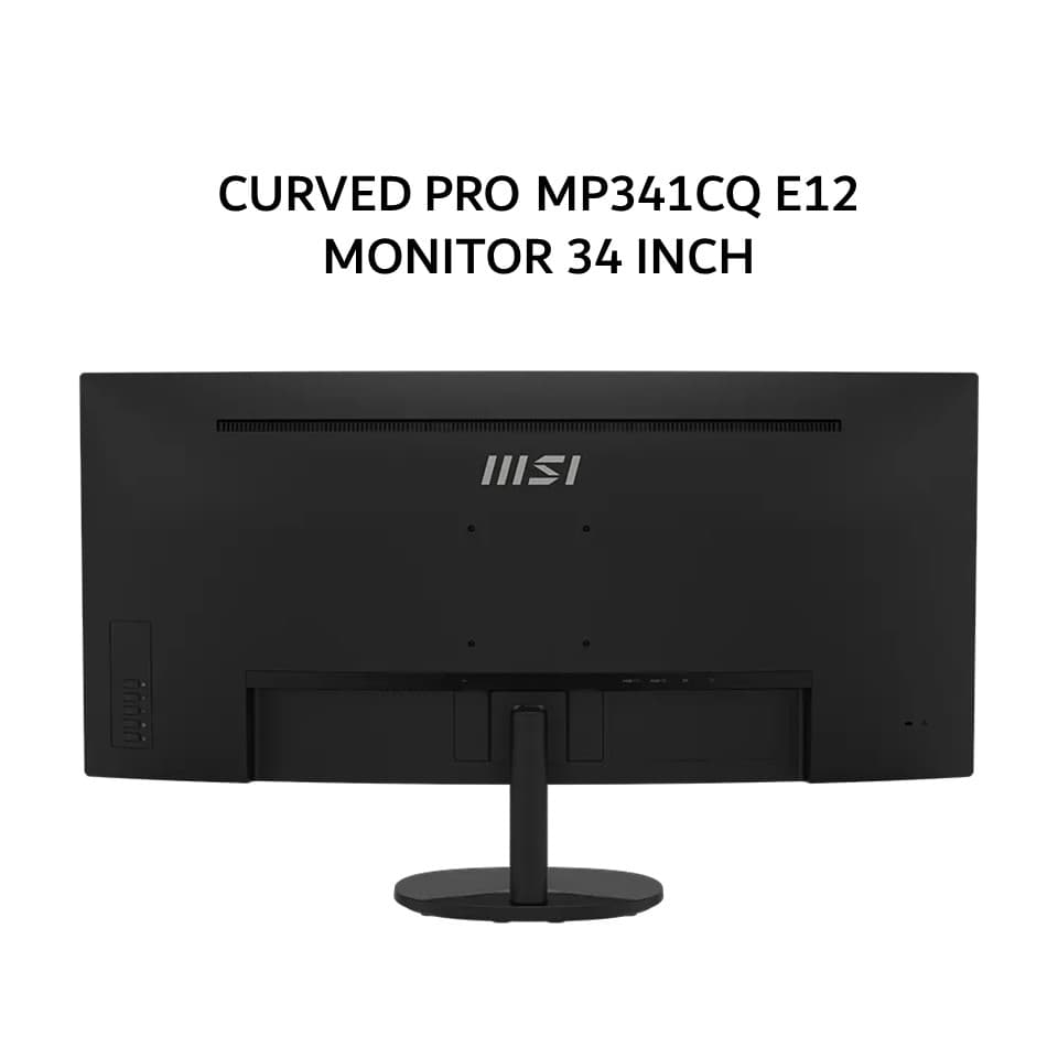 MSI MONITOR CURVED PRO 34 INCH MP341CQ E12 VA UWQHD 1440P 1MS 120HZ SPEAKER BLACK 3Y