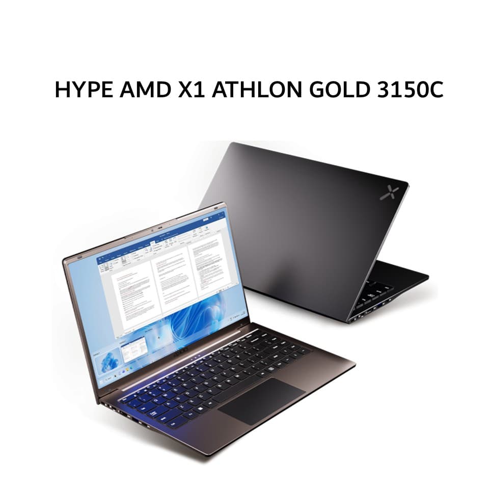 AXIOO HYPE AMD X1 ATHLON GOLD 3150C 8GB 128GB W11 14.0FHD BLIT BRN