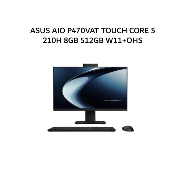 ASUS AIO P470VAT TOUCH CORE 5 210H 8GB 512GB W11+OHS 27.0FHD 2Y BLK -B5852WS