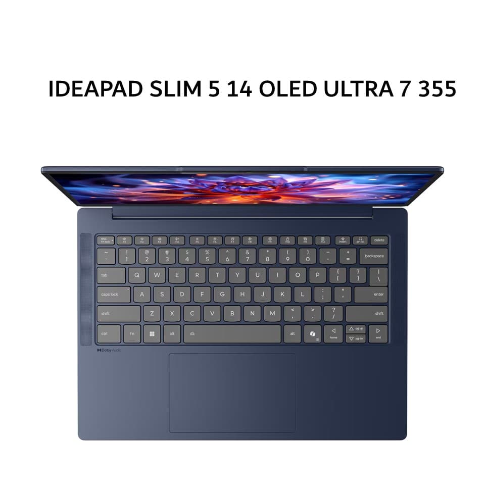 LENOVO IDEAPAD SLIM 5 14 OLED ULTRA 7 355 16GB 512GB W11PRO+OHS+M365B 14.0WUXGA BLIT 2Y PREM+2ADP (BOX BP) BLU -38ID