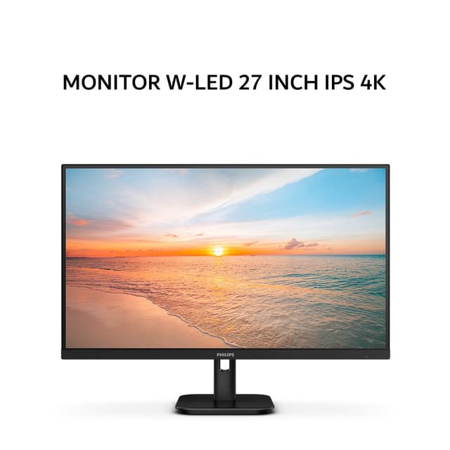 PHILIPS MONITOR W-LED 27 INCH 27E1N1800A IPS 4K UHD 2160P 4MS 60HZ HDR10 HDMI+DP SPEAKER TILT 3Y
