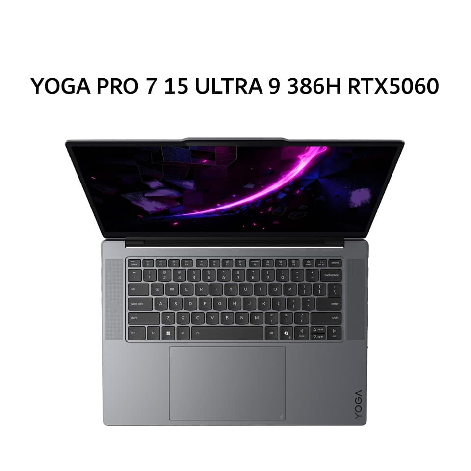LENOVO YOGA PRO 7 AURA EDITION 15 ULTRA 9 386H RTX5060 8GB/ 32GB 1TB W11+OHS+M365B 15.3 2.5K OLED 165HZ PEN (BOX MOU+SLEE) 3Y+3ADP GRY -11ID