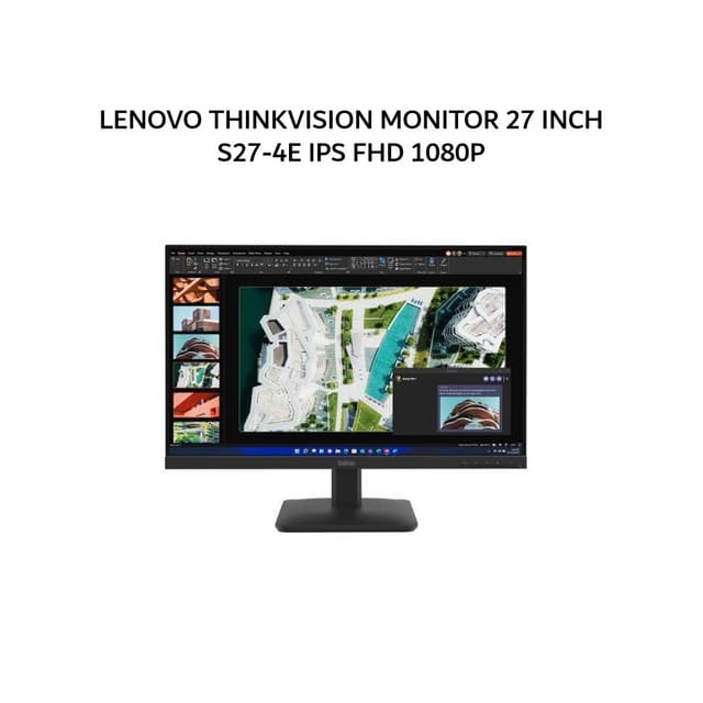 LENOVO THINKVISION MONITOR 27 INCH S27-4E IPS FHD 1080P 4MS 100HZ HDMI+VGA 3Y