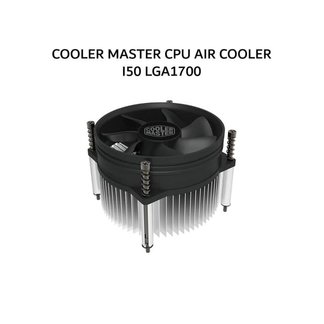 COOLER MASTER CPU AIR COOLER I50 LGA1700 (1X 92MM FAN) BLACK